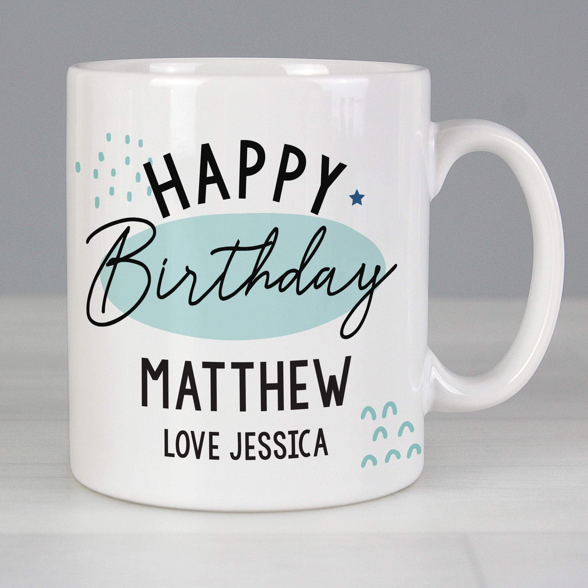 Personalised Memento Personalised Happy Birthday Mug