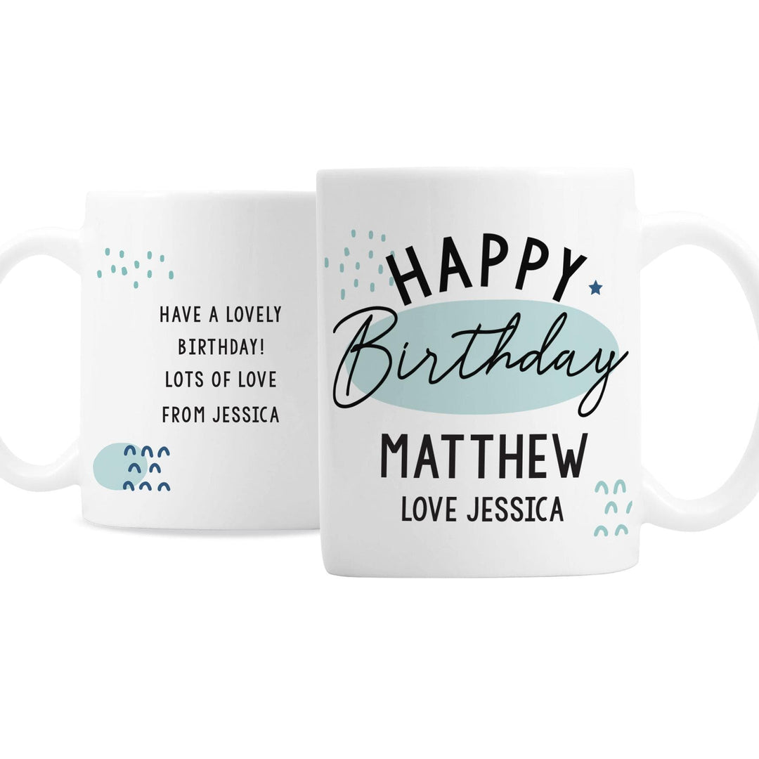 Personalised Memento Personalised Happy Birthday Mug