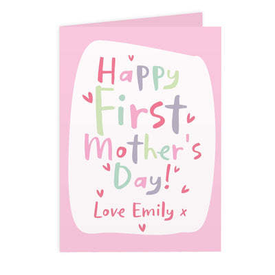 Personalised Memento Personalised Happy First Mother's Day Card