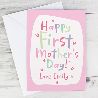 Personalised Memento Personalised Happy First Mother's Day Card