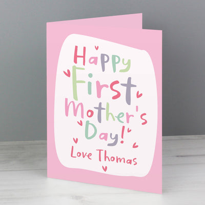 Personalised Memento Personalised Happy First Mother's Day Card