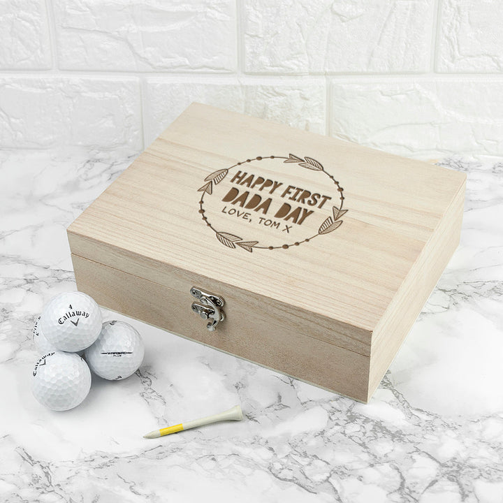 Personalised Happy First Papa Day Box