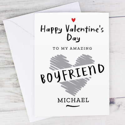 Personalised Memento Greetings Cards Personalised Happy Valentine's Day Card