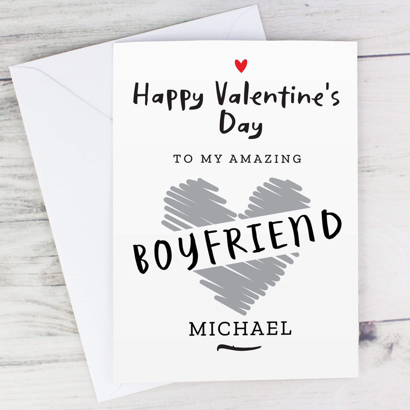 Personalised Memento Greetings Cards Personalised Happy Valentine&