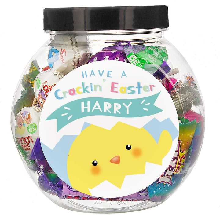 Personalised Memento Food &amp; Drink Personalised Have A Cracking Easter Sweets Jar
