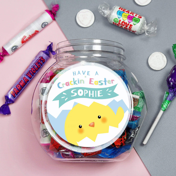 Personalised Memento Food &amp; Drink Personalised Have A Cracking Easter Sweets Jar