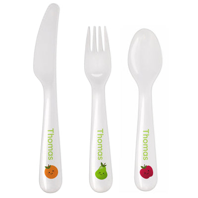 Personalised Memento Mealtime Essentials Personalised Healthy Eating Plastic Cutlery
