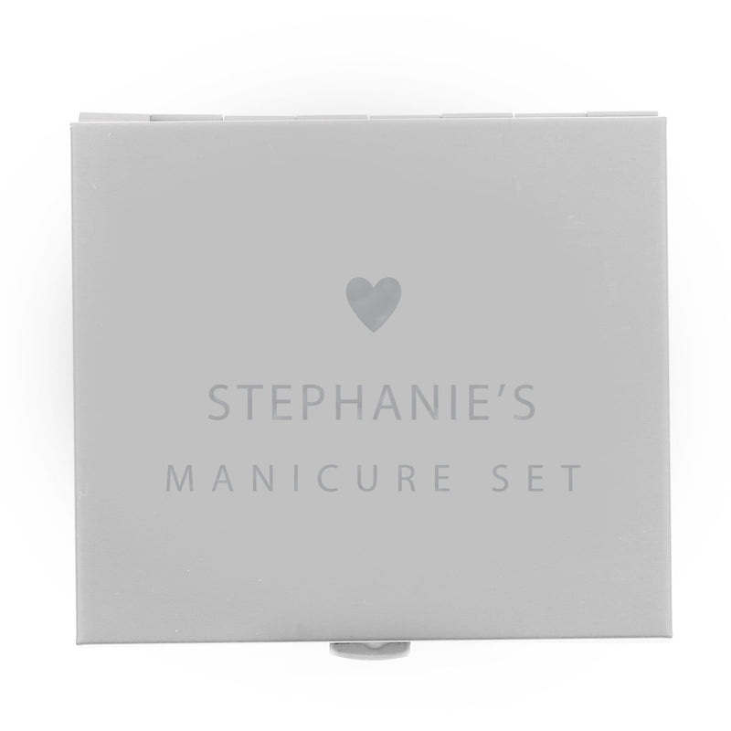 Personalised Memento Keepsakes Personalised Heart Manicure Set