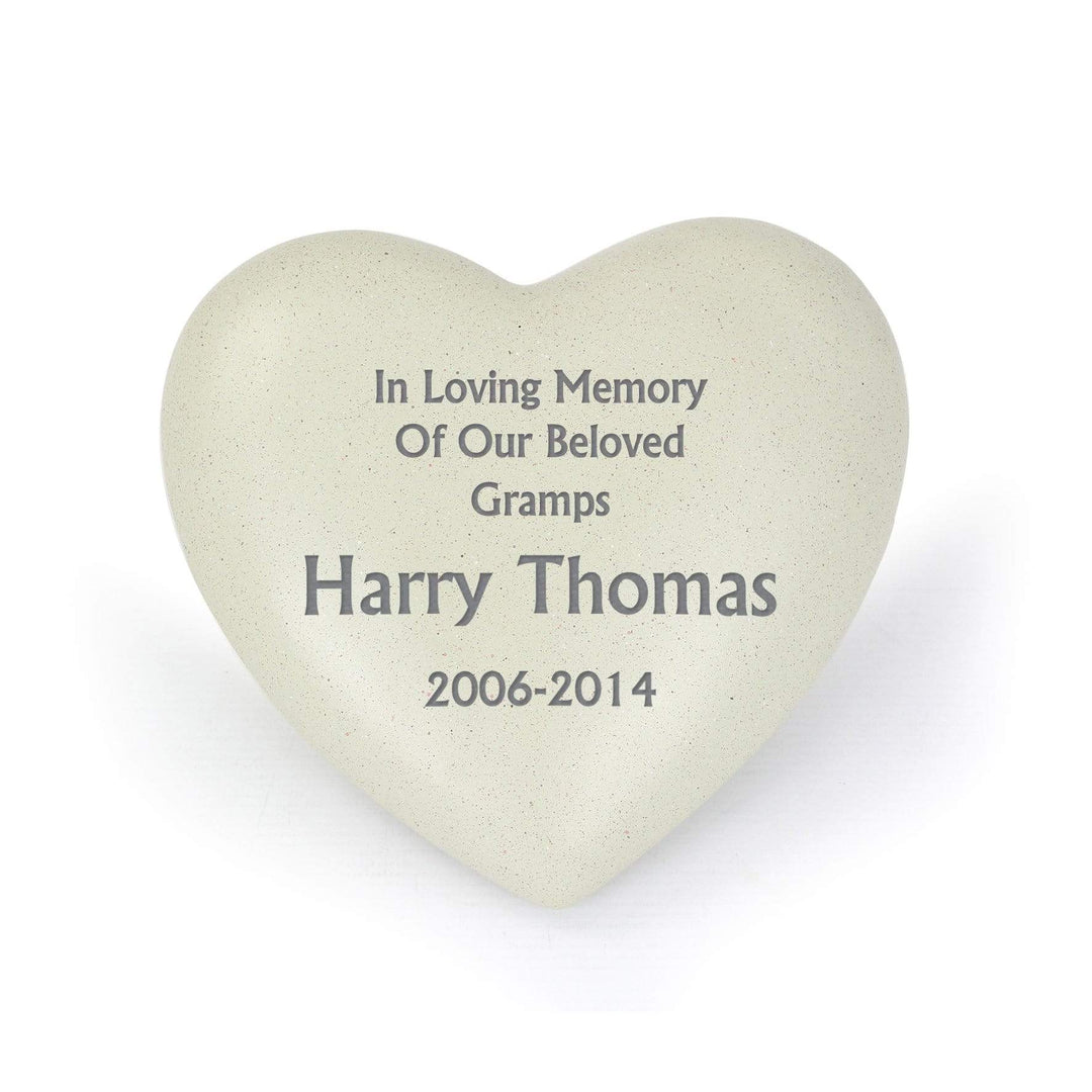 Personalised Memento Memorials Personalised Heart Memorial