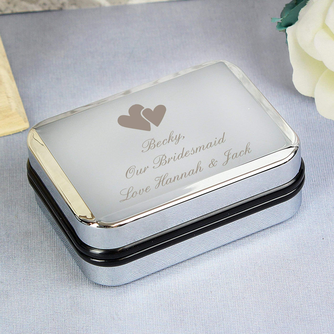 Personalised Memento Trinket, Jewellery & Keepsake Boxes Personalised Heart Motif Necklace Gift Box