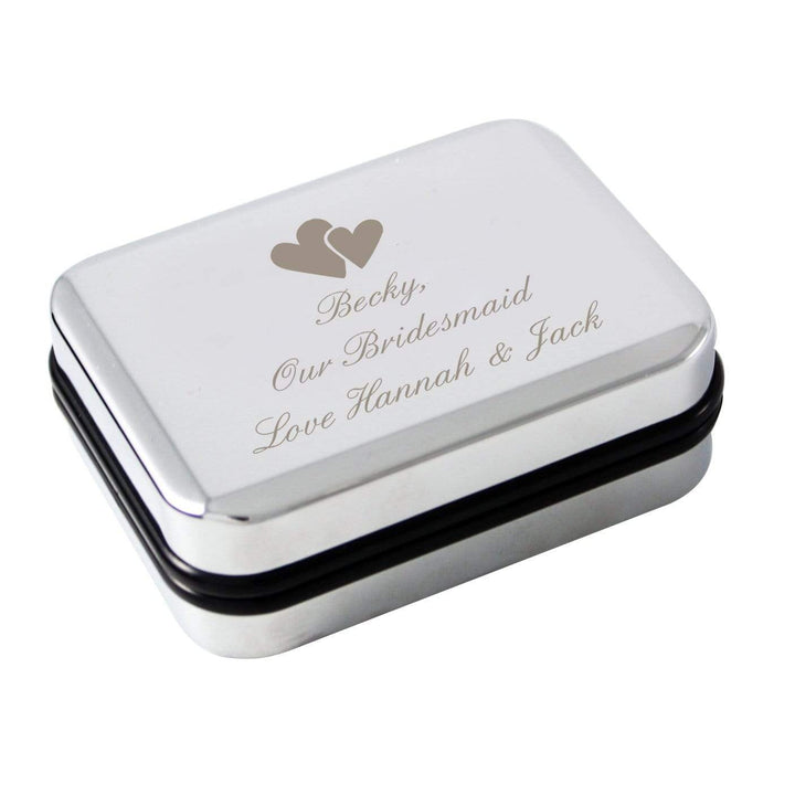 Personalised Memento Trinket, Jewellery &amp; Keepsake Boxes Personalised Heart Motif Necklace Gift Box
