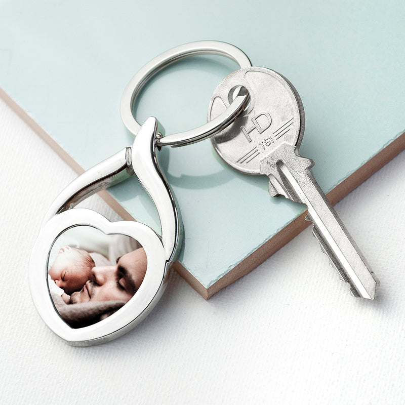 Personalised Love Heart Key Ring