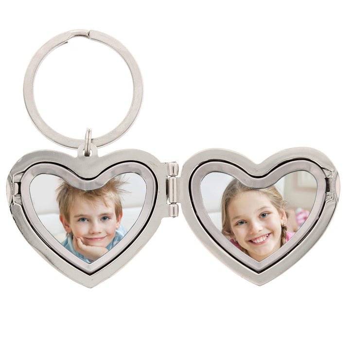 Personalised Memento Personalised Heart Photoframe Keyring