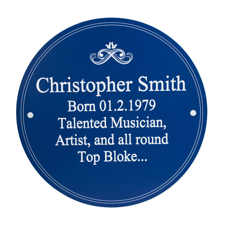Personalised Memento Hanging Decorations &amp; Signs Personalised Heritage Plaque