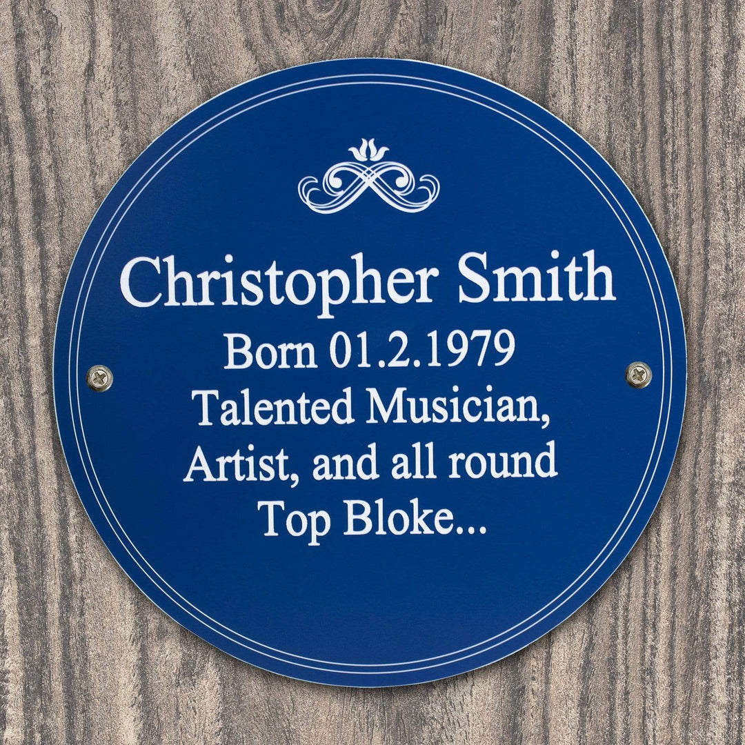Personalised Memento Hanging Decorations &amp; Signs Personalised Heritage Plaque