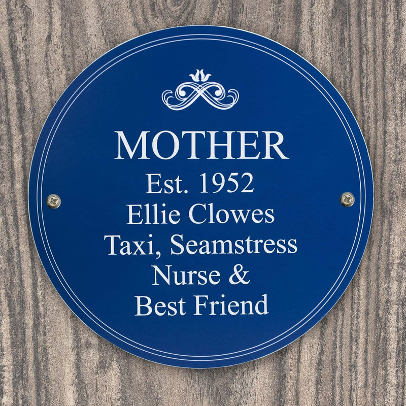 Personalised Memento Hanging Decorations & Signs Personalised Heritage Plaque