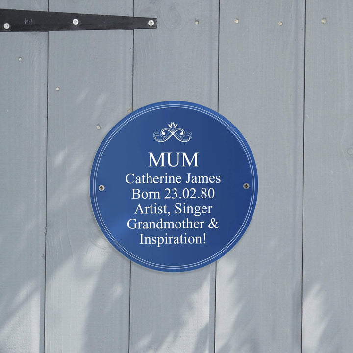 Personalised Memento Hanging Decorations &amp; Signs Personalised Heritage Plaque