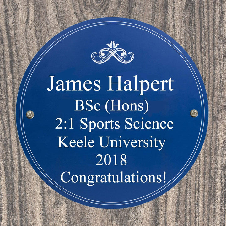 Personalised Memento Hanging Decorations &amp; Signs Personalised Heritage Plaque