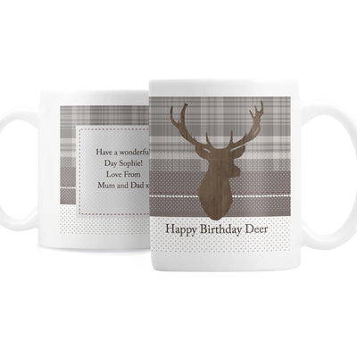 Personalised Memento Mugs Personalised Highland Stag Mug