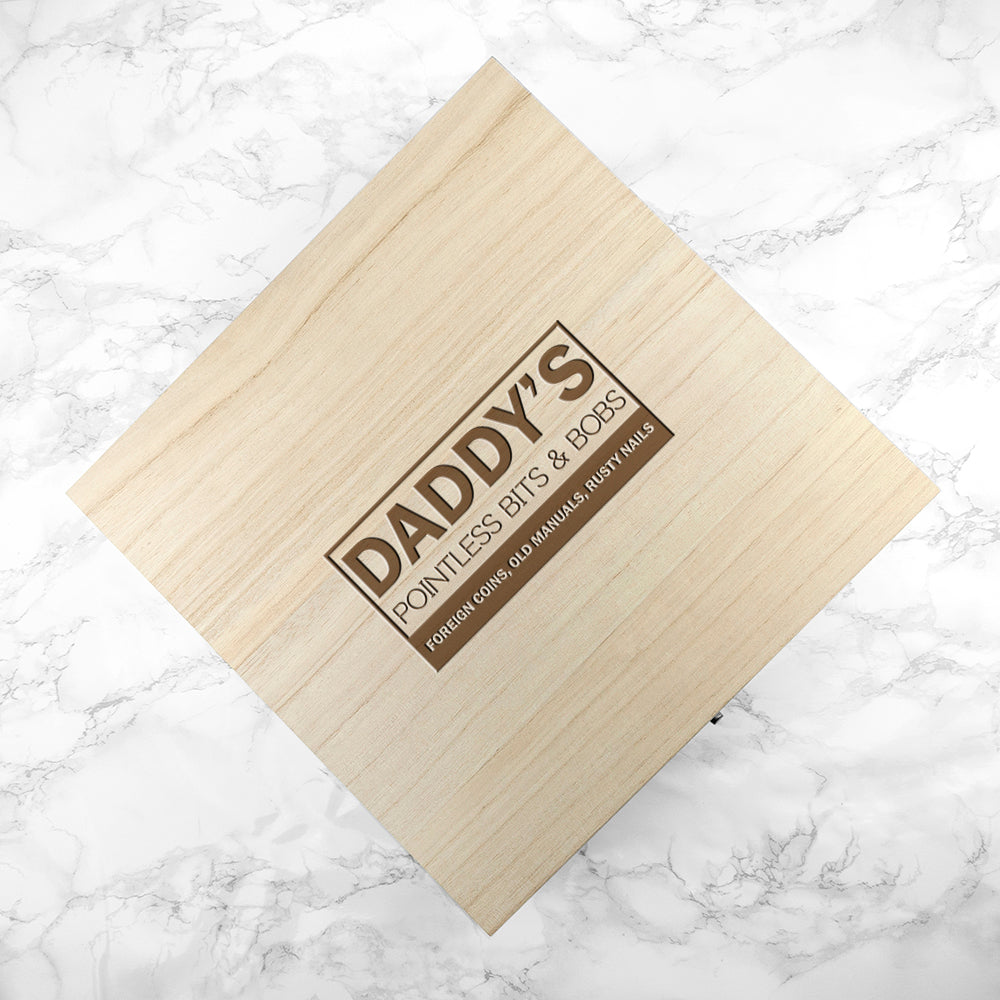 Personalised His Pointless Bits &amp; Bobs Box
