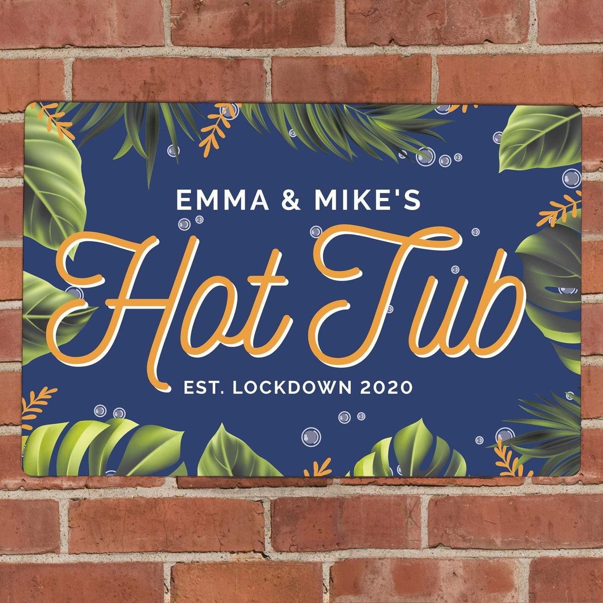 Personalised Memento Personalised Hot Tub Metal Sign