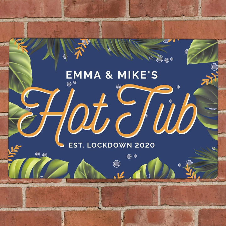 Personalised Memento Personalised Hot Tub Metal Sign