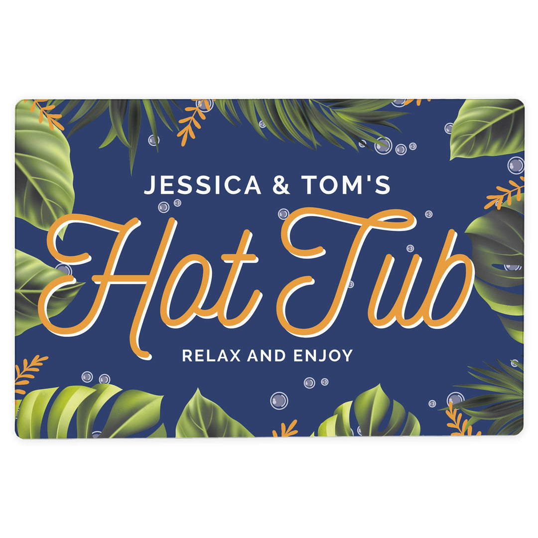 Personalised Memento Personalised Hot Tub Metal Sign