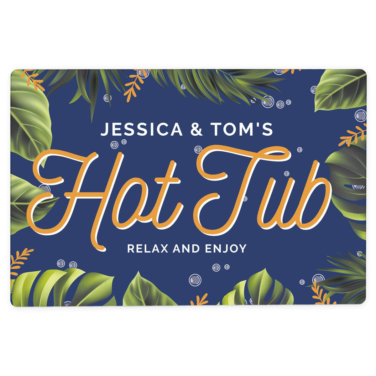 Personalised Memento Personalised Hot Tub Metal Sign