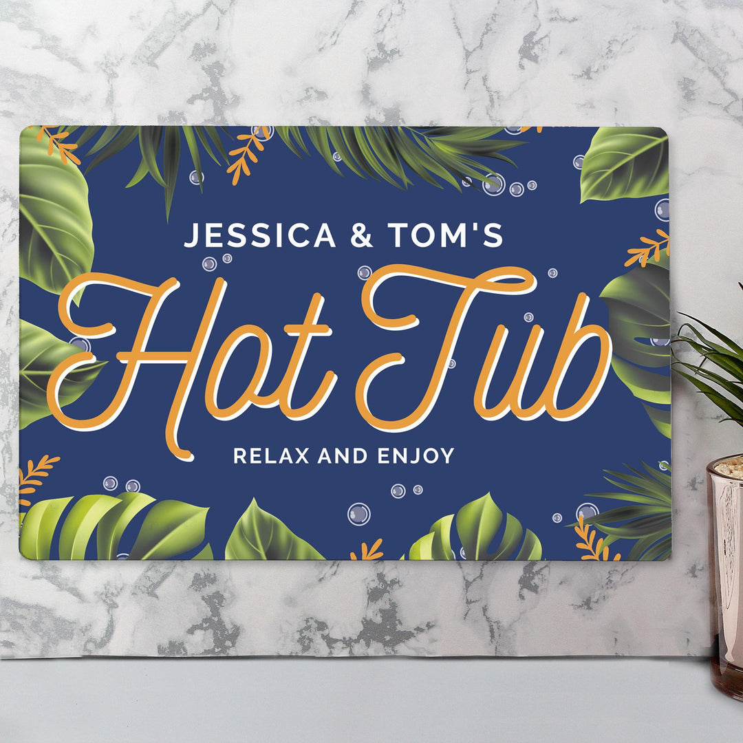 Personalised Memento Personalised Hot Tub Metal Sign