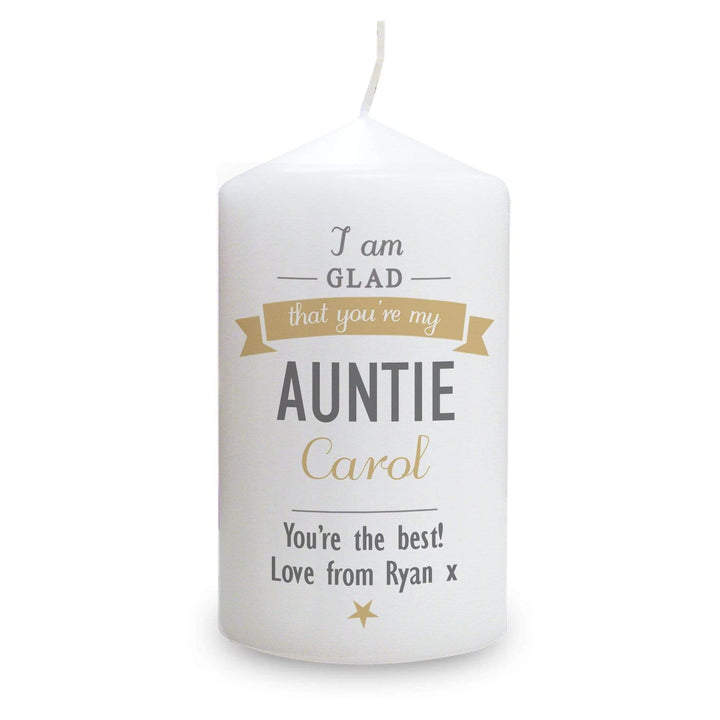 Personalised Memento Candles &amp; Reed Diffusers Personalised I Am Glad... Candle