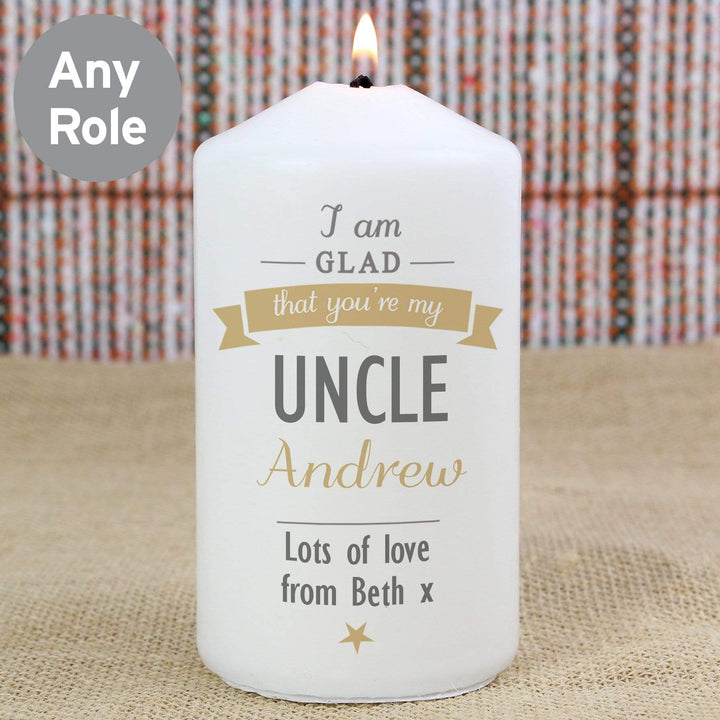 Personalised Memento Candles &amp; Reed Diffusers Personalised I Am Glad... Candle