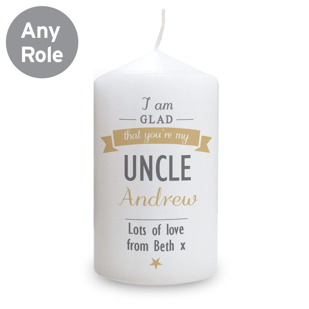 Personalised Memento Candles &amp; Reed Diffusers Personalised I Am Glad... Candle