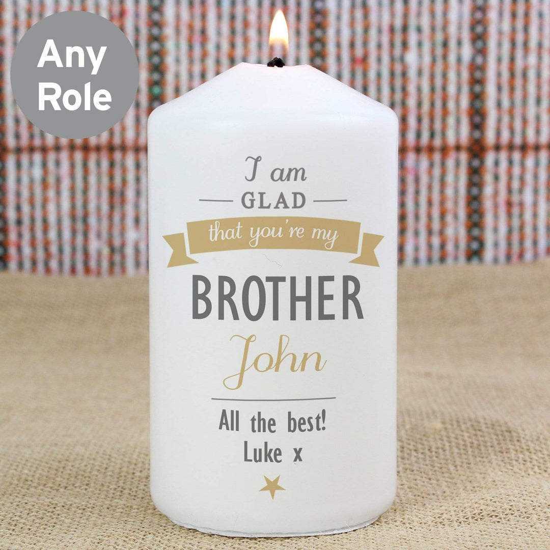 Personalised Memento Candles &amp; Reed Diffusers Personalised I Am Glad... Candle