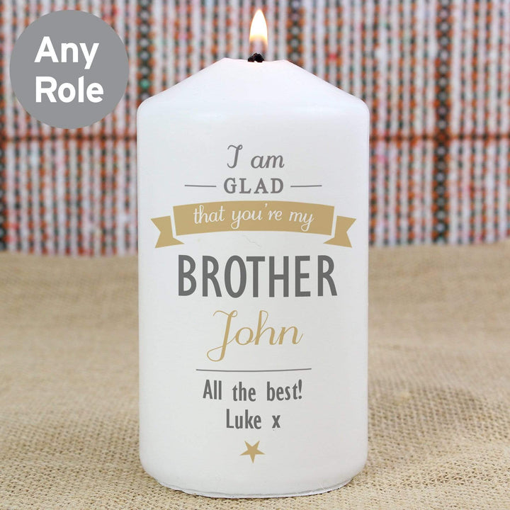 Personalised Memento Candles &amp; Reed Diffusers Personalised I Am Glad... Candle