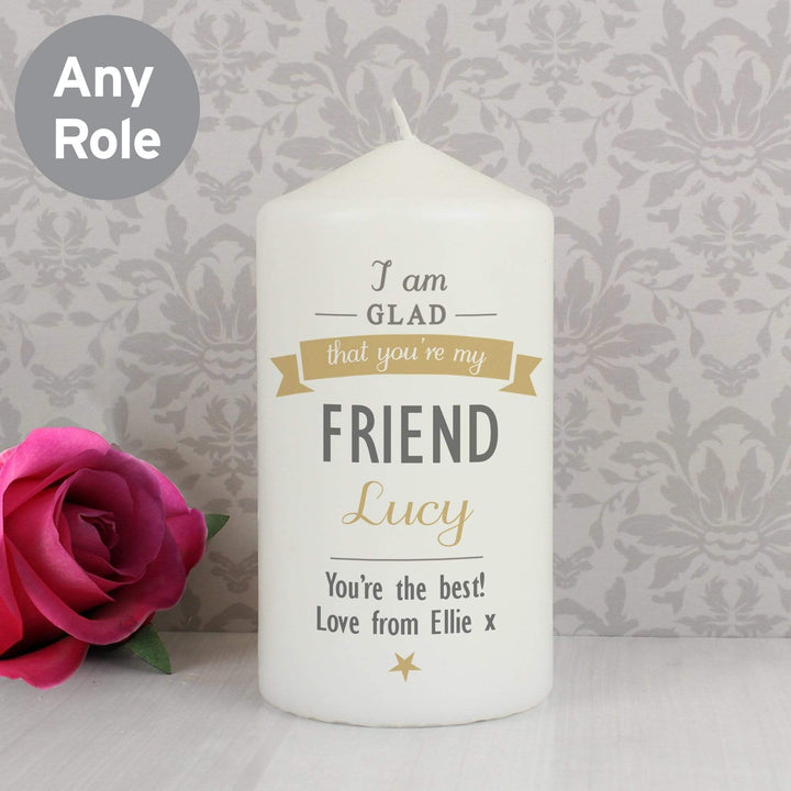 Personalised Memento Candles &amp; Reed Diffusers Personalised I Am Glad... Candle