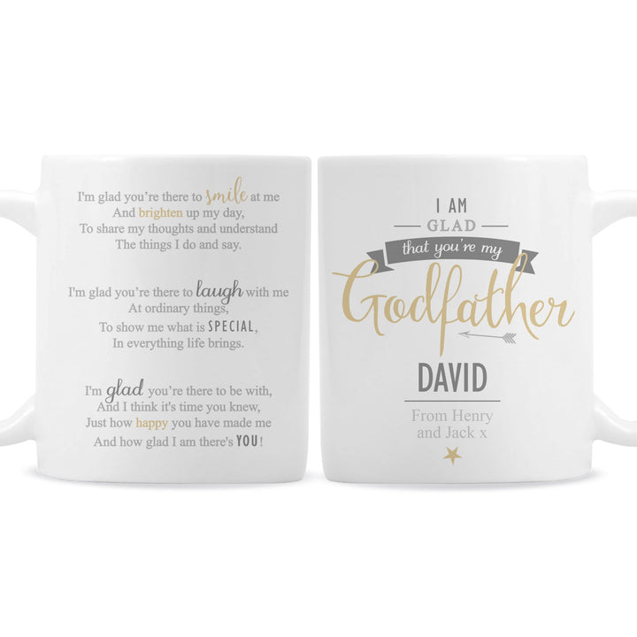Personalised Memento Mugs Personalised I Am Glad... Godfather Mug