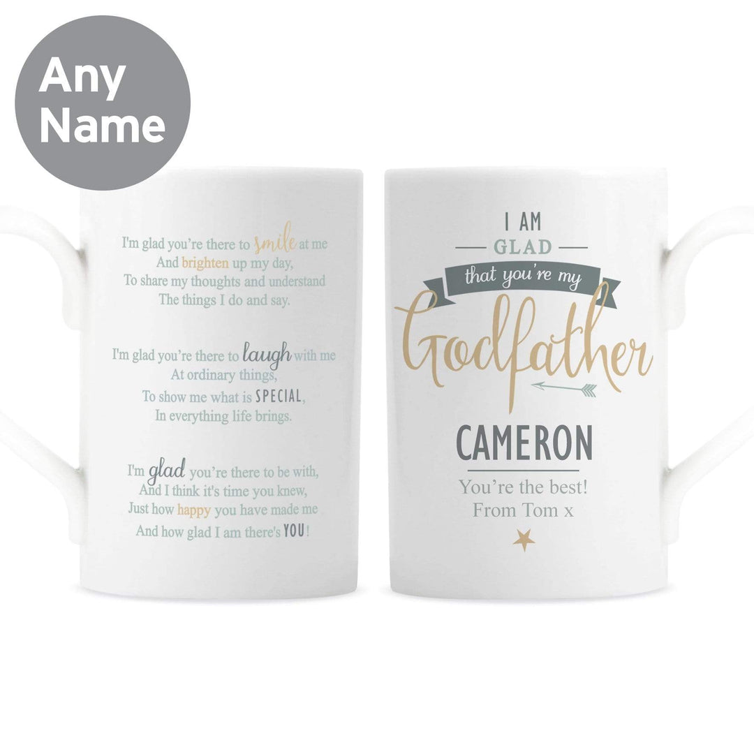 Personalised Memento Mugs Personalised I Am Glad... Godfather Mug