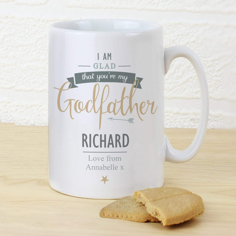 Personalised Memento Mugs Personalised I Am Glad... Godfather Mug