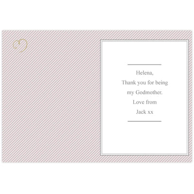 Personalised Memento Greetings Cards Personalised I Am Glad... Godmother Card