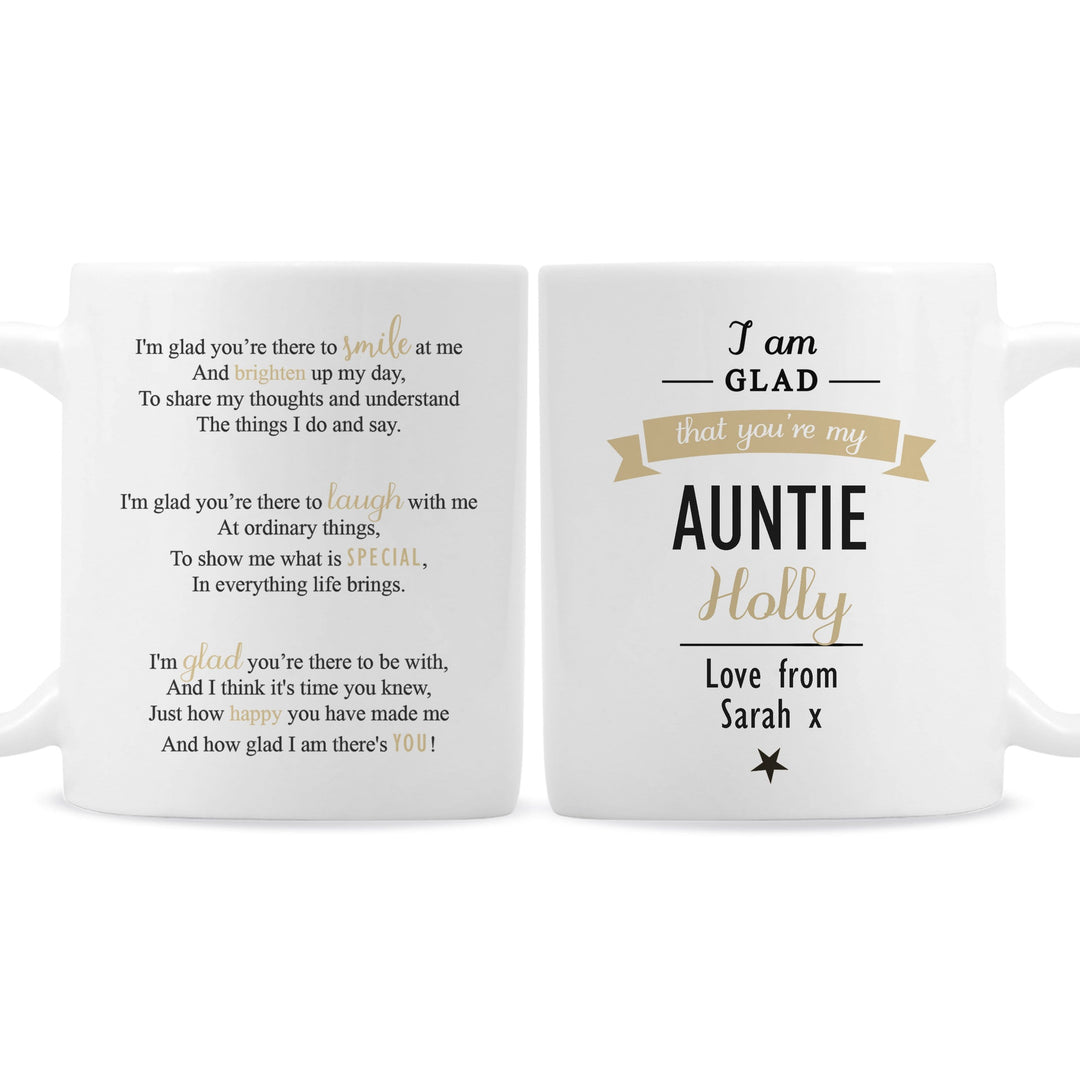Personalised Memento Mugs Personalised I Am Glad... Mug