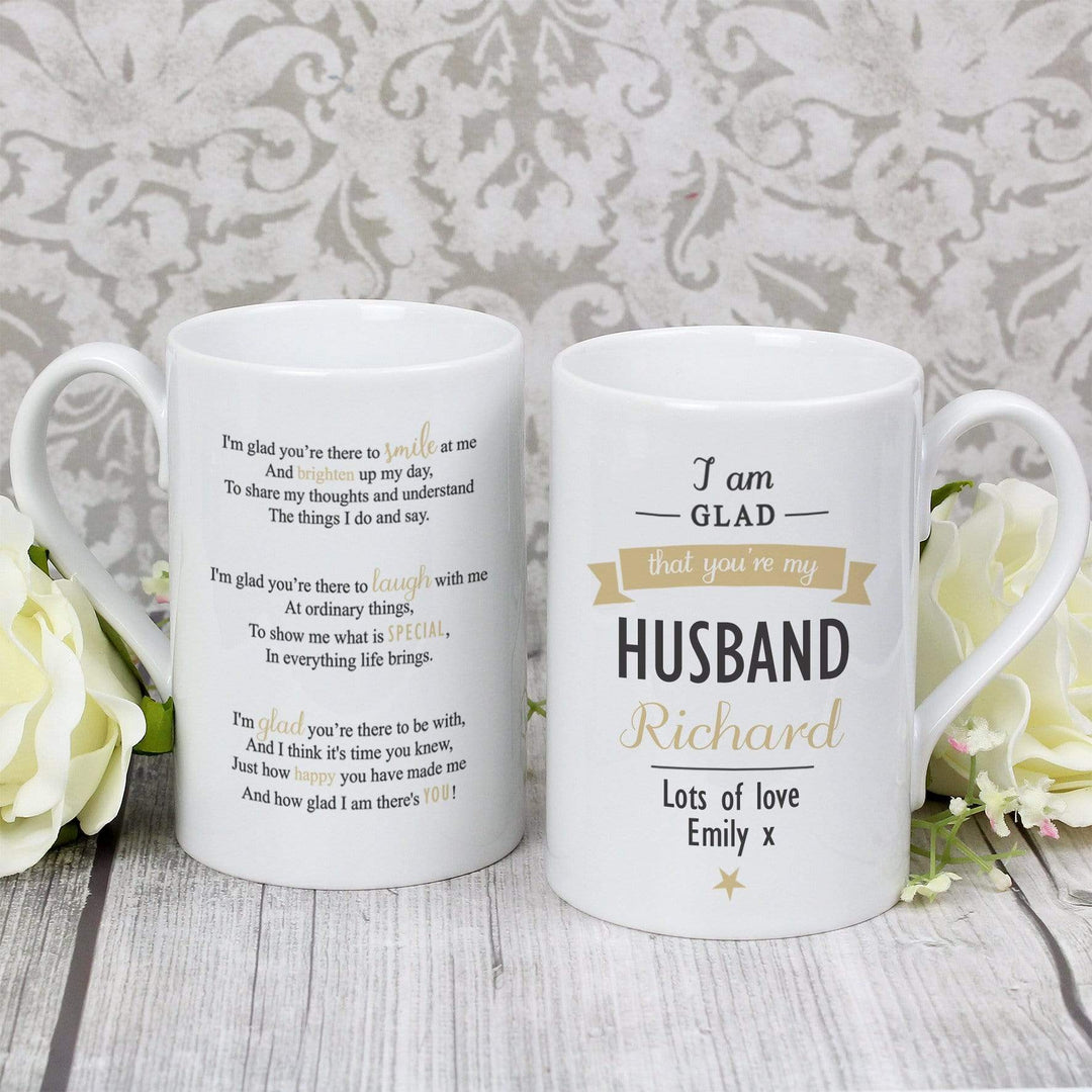 Personalised Memento Mugs Personalised I Am Glad... Mug