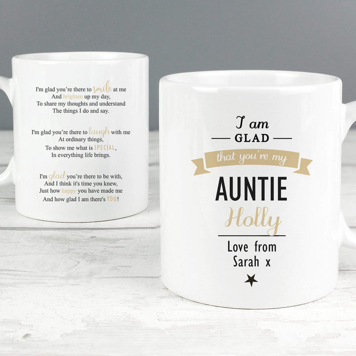 Personalised Memento Mugs Personalised I Am Glad... Mug