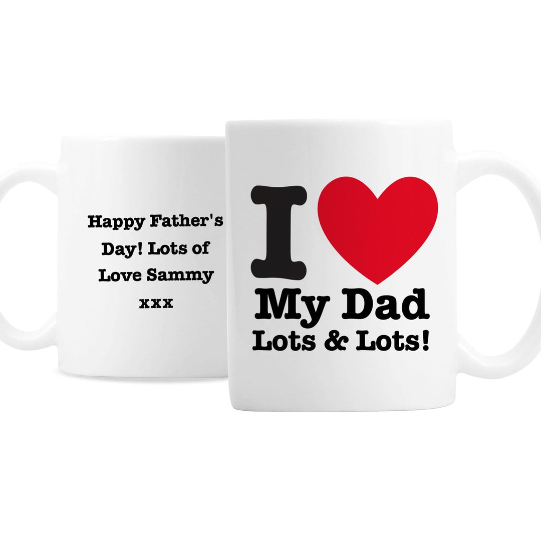 Personalised Memento Mugs Personalised I HEART Mug