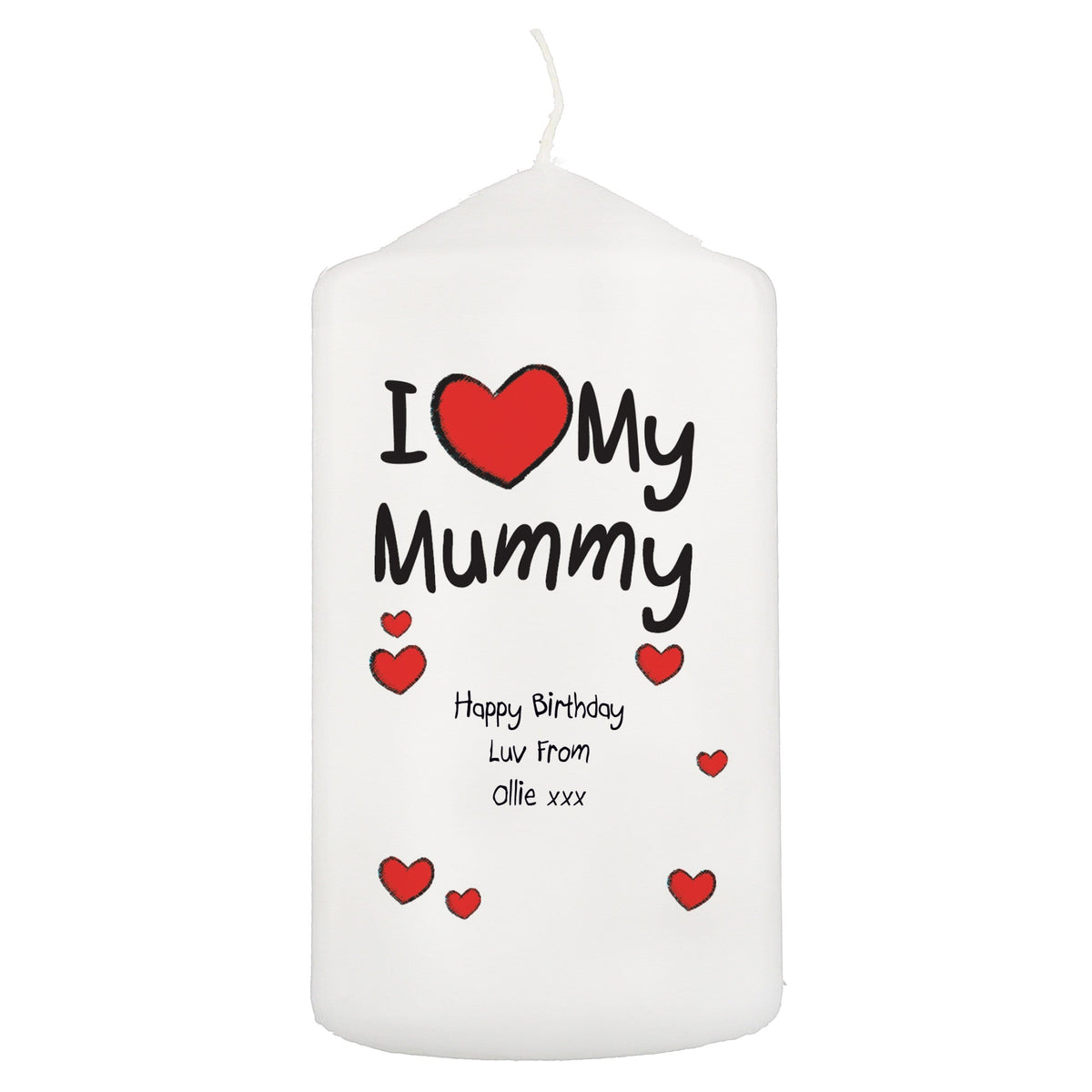 Personalised Memento Candles & Reed Diffusers Personalised I Heart My Candle