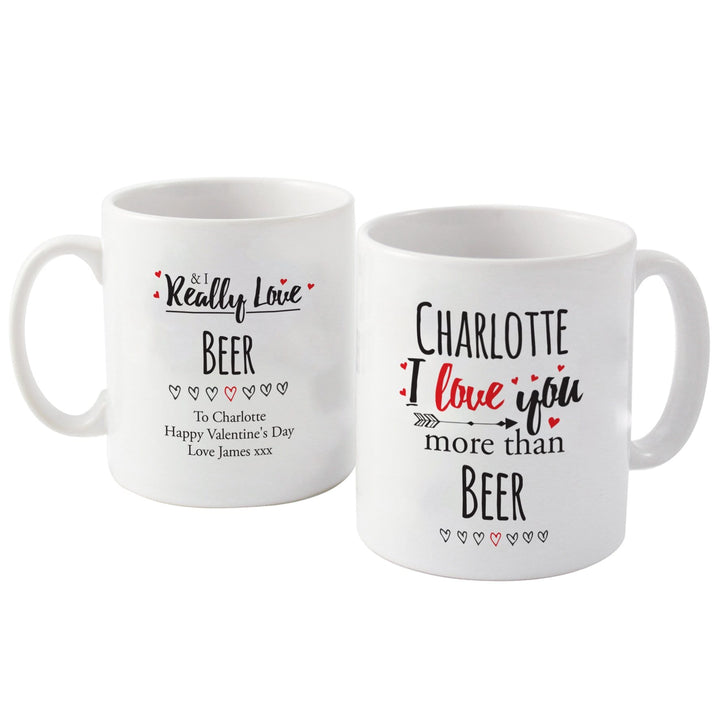 Personalised Memento Mugs Personalised I Love You More Than... Mug