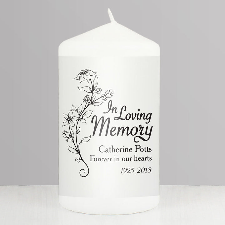 Personalised Memento Candles &amp; Reed Diffusers Personalised In Loving Memory Candle