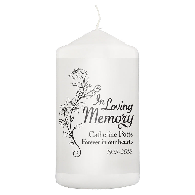 Personalised Memento Candles & Reed Diffusers Personalised In Loving Memory Candle