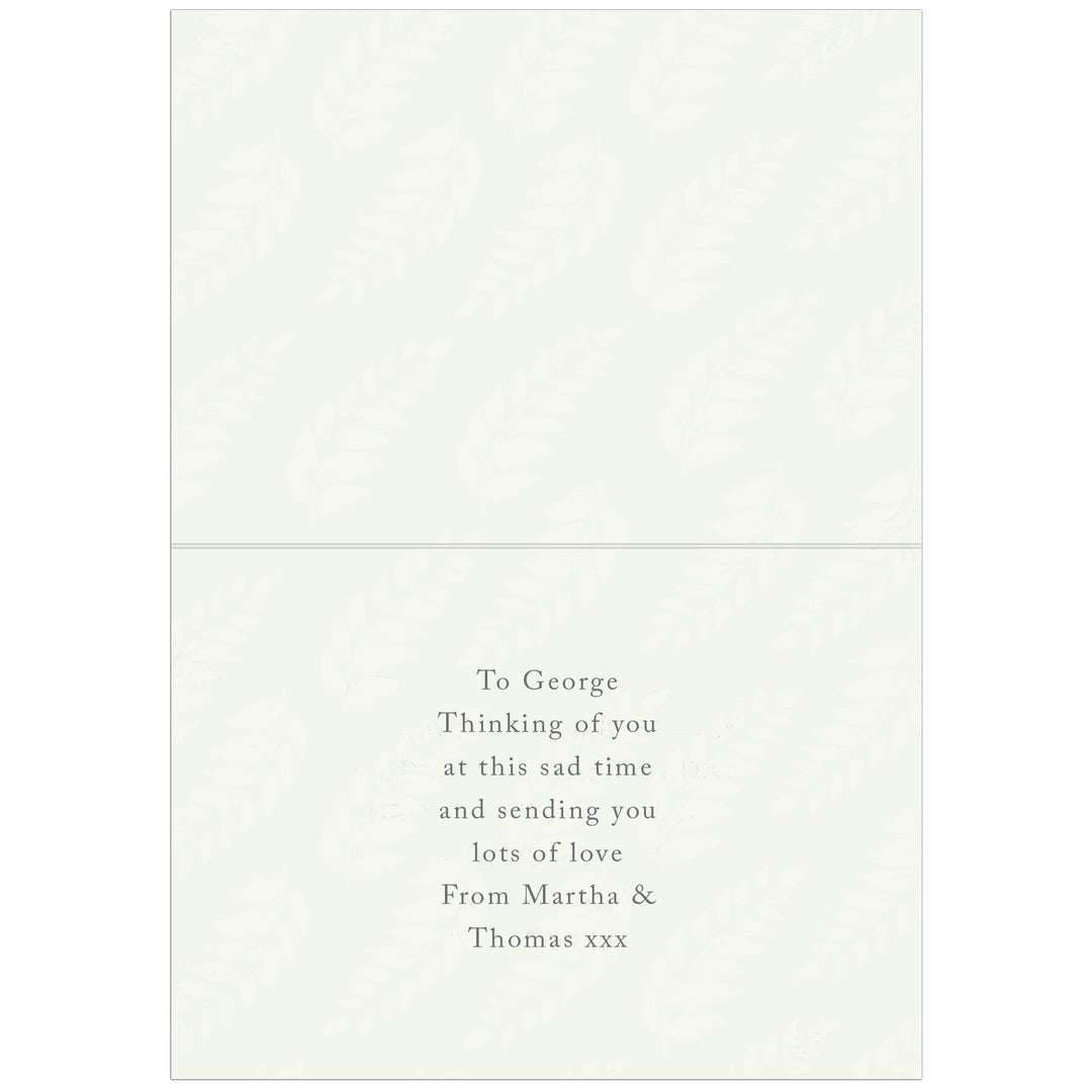 Personalised Memento Greetings Cards Personalised In Loving Memory Card