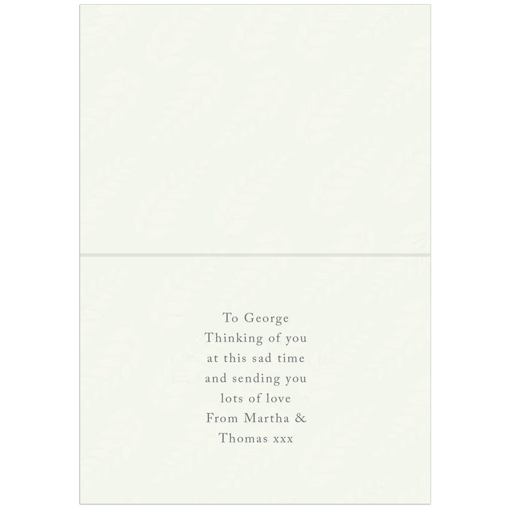 Personalised Memento Greetings Cards Personalised In Loving Memory Card