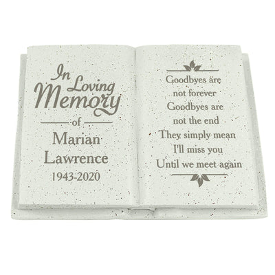 Personalised Memento Ornaments Personalised In Loving Memory Memorial Book